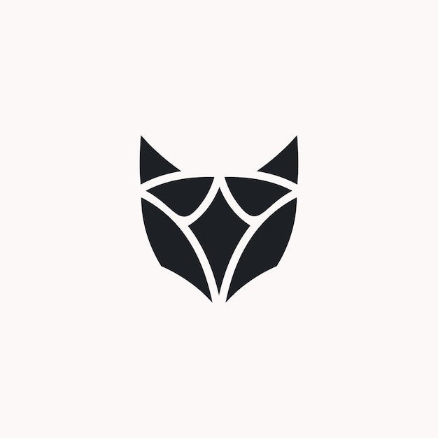 Plantilla de diseño de icono de logotipo de zorro