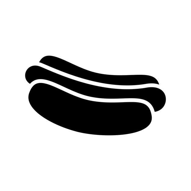 plantilla de diseño de icono de perrito caliente