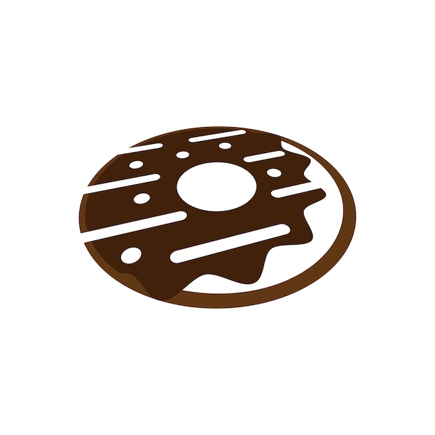 plantilla de diseño de icono de rosquilla ilustración aislada