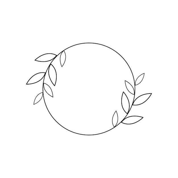 Plantilla de diseño de icono de vector de floristería de belleza