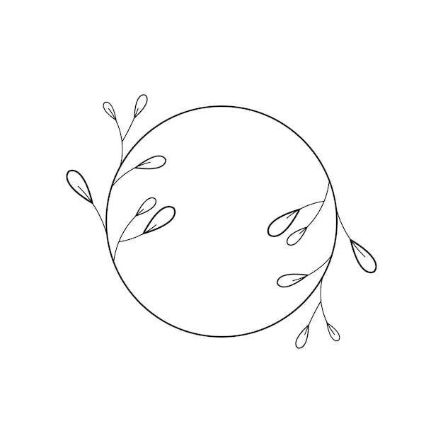 Plantilla de diseño de icono de vector de floristería de belleza