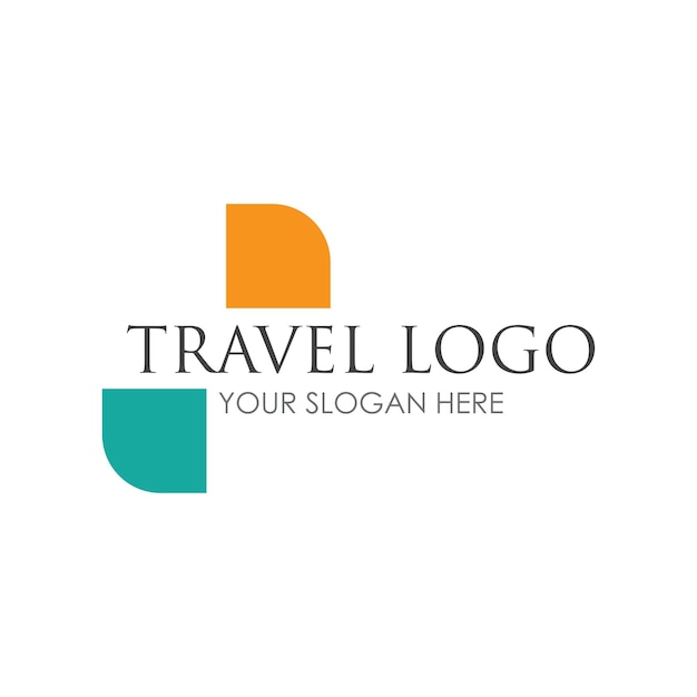 Plantilla de diseño de icono de vector de logotipo de viaje