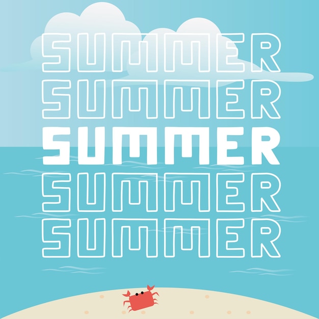 Plantilla de diseño de icono de vector de temporada de verano para diseño plano de banners y diseño de vectores