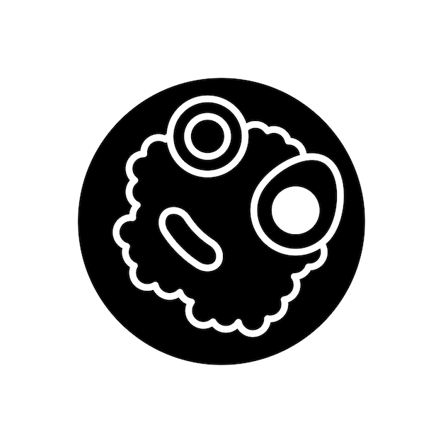 plantilla de diseño de icono vectorial de arroz simple y limpia