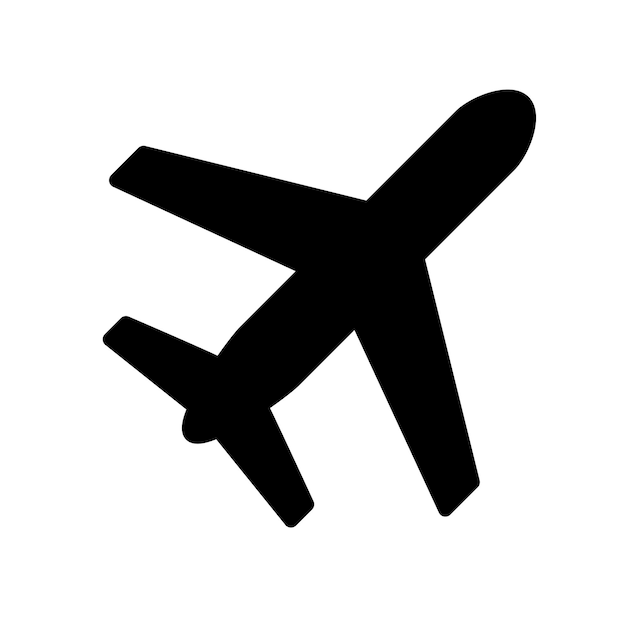 plantilla de diseño de íconos de avión