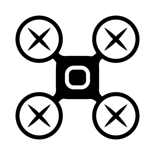 plantilla de diseño de íconos de drones