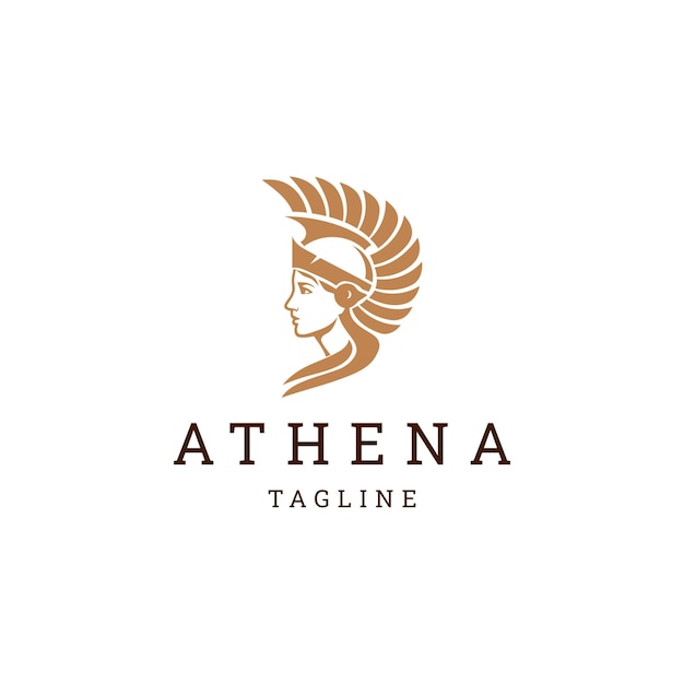 plantilla de diseño de íconos del logotipo de Athena