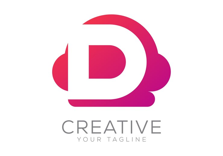 Vector plantilla de diseño de íconos del logotipo del vector de letras d