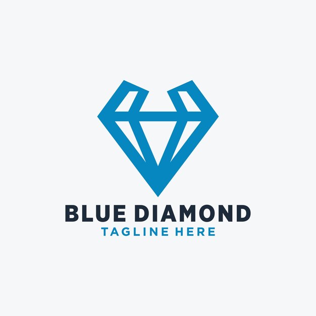 plantilla de diseño de íconos de logotipo vectorial de diamante vectorial