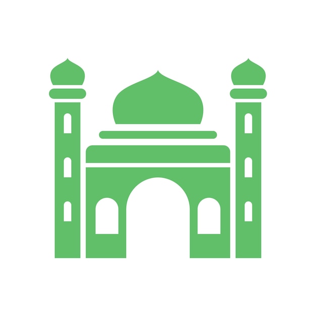 plantilla de diseño de íconos de mezquitas