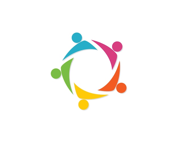 Plantilla de diseño de iconos sociales y redes comunitarias