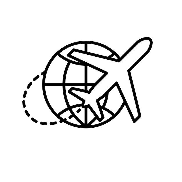 plantilla de diseño de íconos de viaje