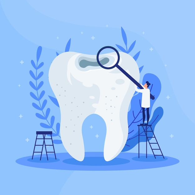 Plantilla de diseño de ilustración del día mundial del dentista