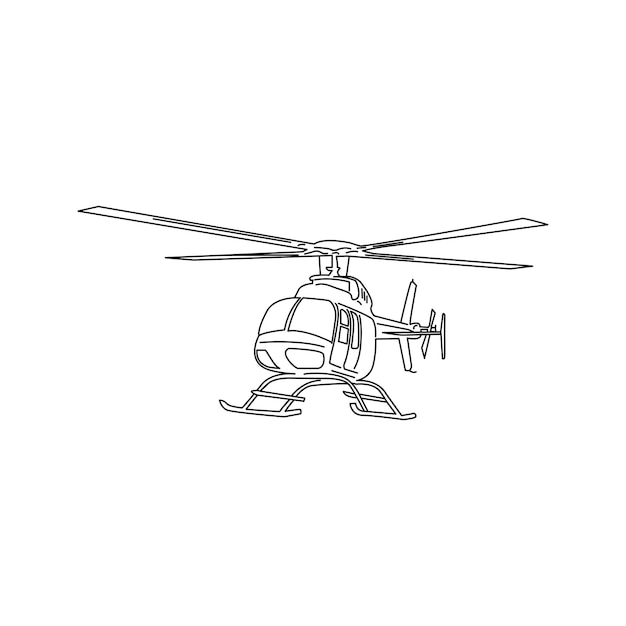 plantilla de diseño de la ilustración del helicóptero