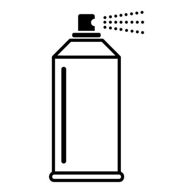 plantilla de diseño de la ilustración del icono de la pintura en aerosol
