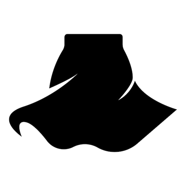 Plantilla de diseño de ilustración de icono de símbolo de falda