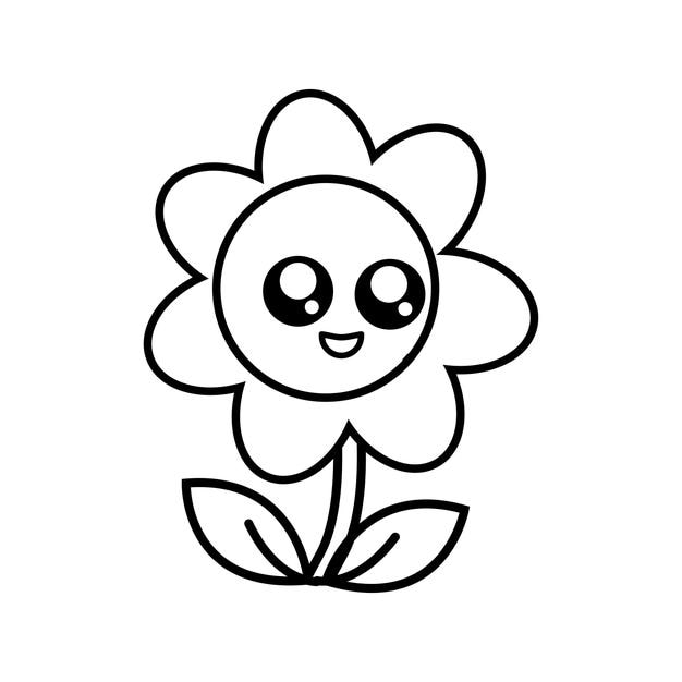 Plantilla de diseño de ilustración de icono de vector de flor