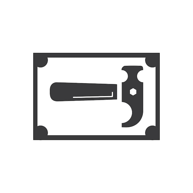 Plantilla de diseño de ilustración de icono de vector de herramientas de servicio