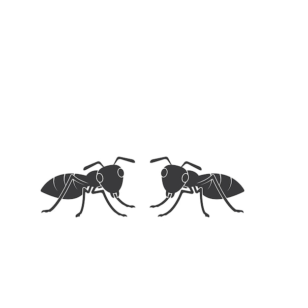 Vector plantilla de diseño de ilustración de icono de vector de hormiga