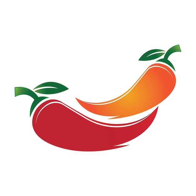 Plantilla de diseño de ilustración de icono de vector de logotipo de ají