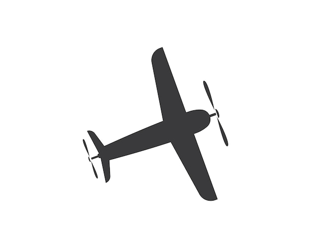 Plantilla de diseño de ilustración de icono de vector de logotipo de avión