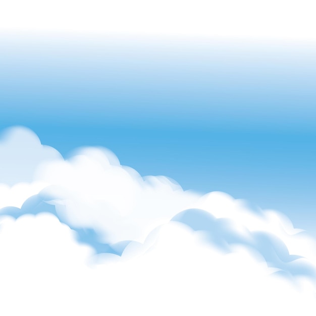 Plantilla de diseño de ilustración de icono vectorial de fondo de nube