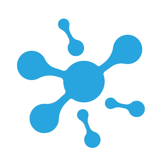 plantilla de diseño de ilustración del icono vectorial del logotipo de la molécula