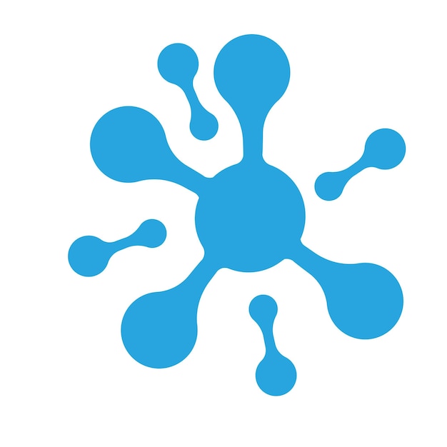plantilla de diseño de ilustración del icono vectorial del logotipo de la molécula