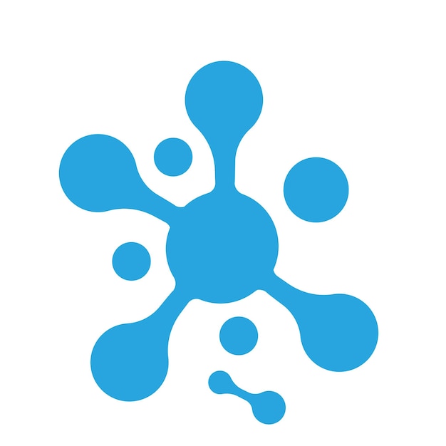 plantilla de diseño de ilustración del icono vectorial del logotipo de la molécula