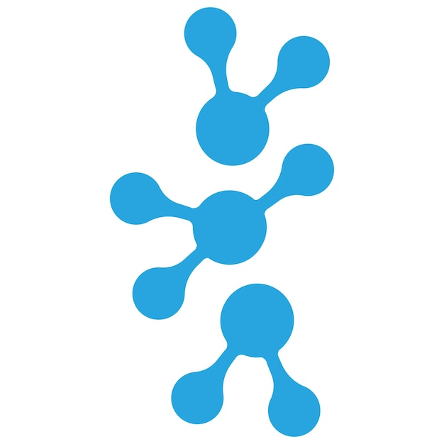 plantilla de diseño de ilustración del icono vectorial del logotipo de la molécula