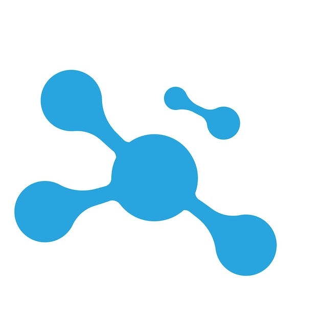 plantilla de diseño de ilustración del icono vectorial del logotipo de la molécula