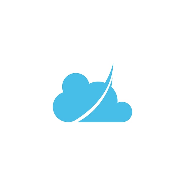 Plantilla de diseño de ilustración de logotipo de icono de nube