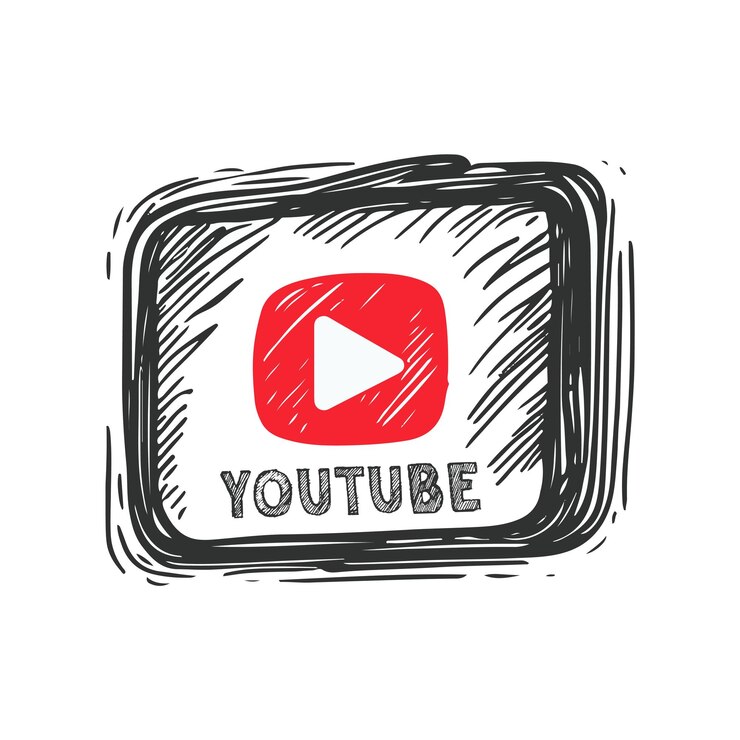Vector plantilla de diseño de ilustración de logotipo de icono de reproductor en vivo de botones de reproducción aislados editoriales de tubo plano