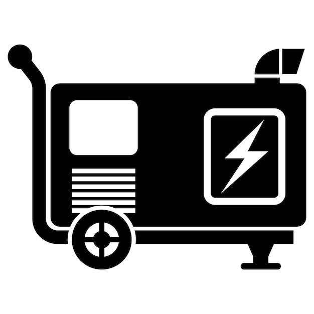 Plantilla de diseño de ilustración de símbolo de icono de logotipo de generador diésel