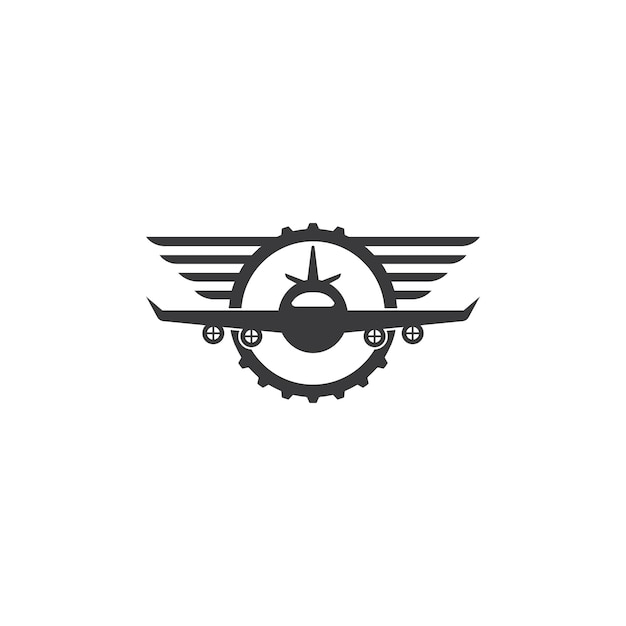 Plantilla de diseño de ilustración de vector de academia de aviación