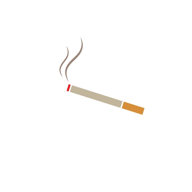 Plantilla de diseño de ilustración de vector de cigarrillo