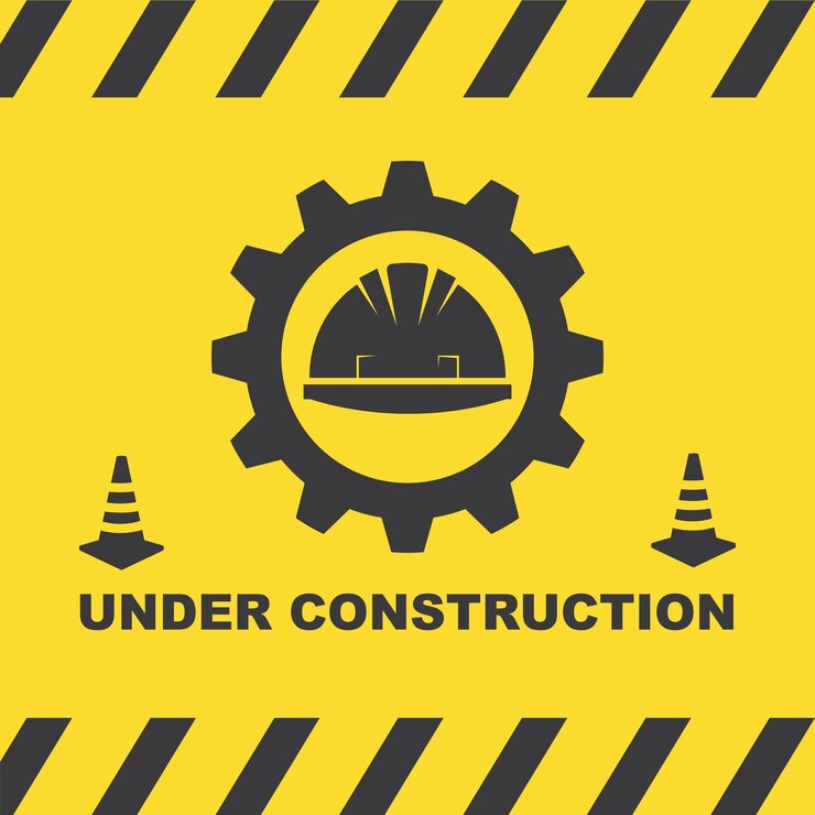 Vector bajo la plantilla de diseño de ilustración de vector de construcción