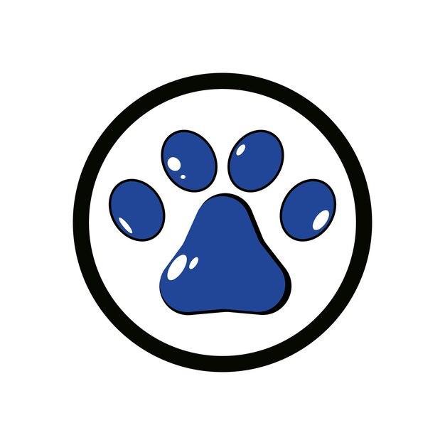 Plantilla de diseño de ilustración de vector de diseño de logotipo de pata
