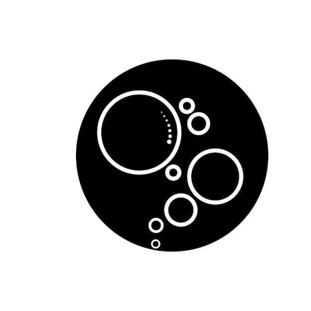 Plantilla de diseño de ilustración de vector de icono de burbuja
