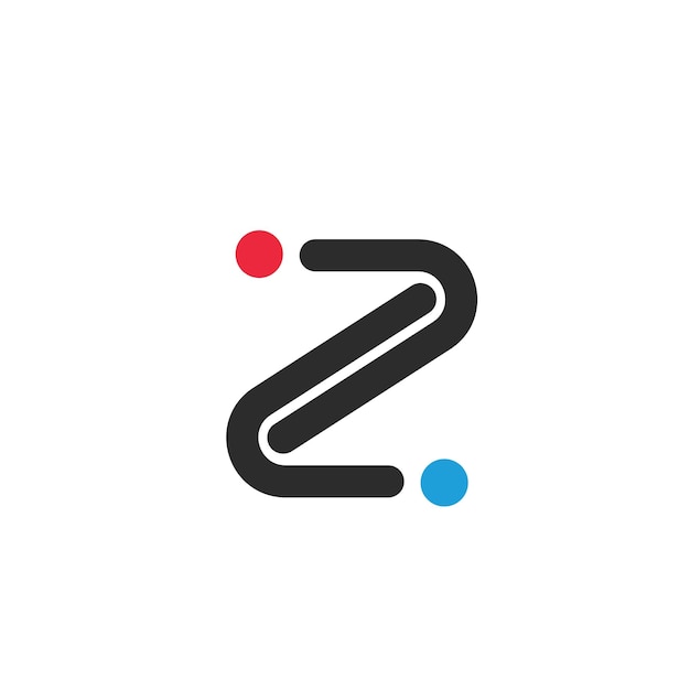 Plantilla de diseño de ilustración de vector de icono de letra Z