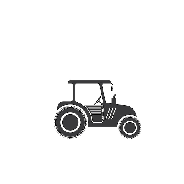 Plantilla de diseño de ilustración de vector de icono de tractor