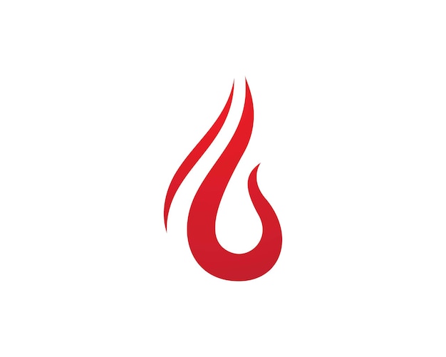 Plantilla de diseño de ilustración de vector de llama de fuego