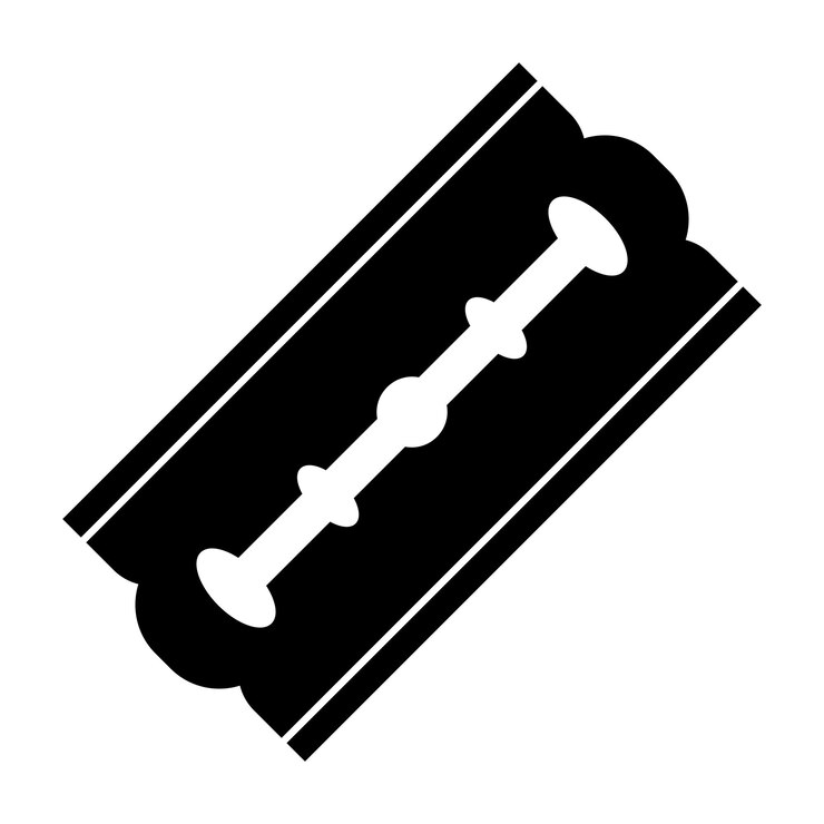 Vector plantilla de diseño de ilustración de vector de logotipo de icono de símbolo de hoja de afeitar