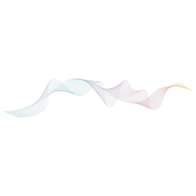 Plantilla de diseño de ilustración de vector de ondas de sonido