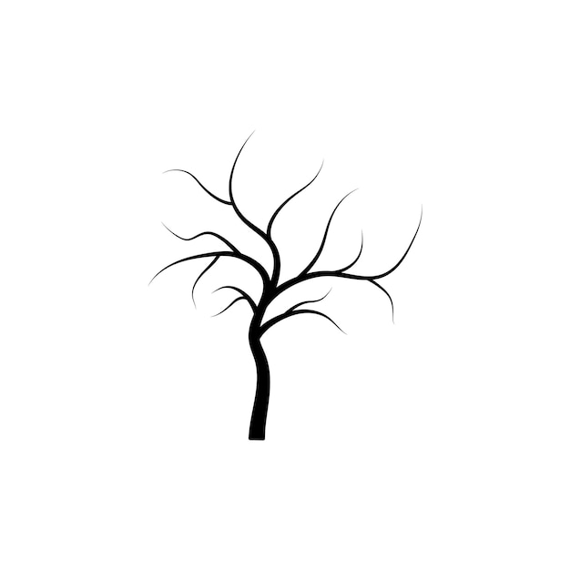 Plantilla de diseño de ilustración de vector de rama de árbol