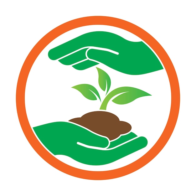 Plantilla de diseño de ilustración de vector de símbolo de icono de logotipo de agricultura