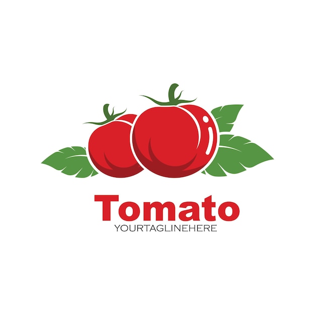 Plantilla de diseño de ilustración de vector de tomate fresco