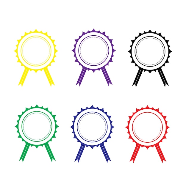 plantilla de diseño de ilustración vectorial de la forma de la insignia