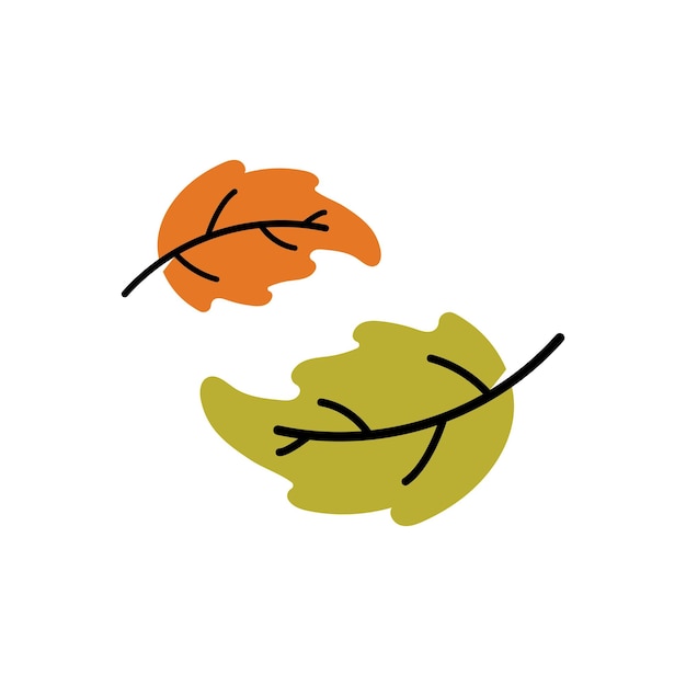 plantilla de diseño de ilustración vectorial de la hoja de arce de otoño