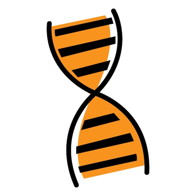 plantilla de diseño de ilustración vectorial de icono de ADN genético